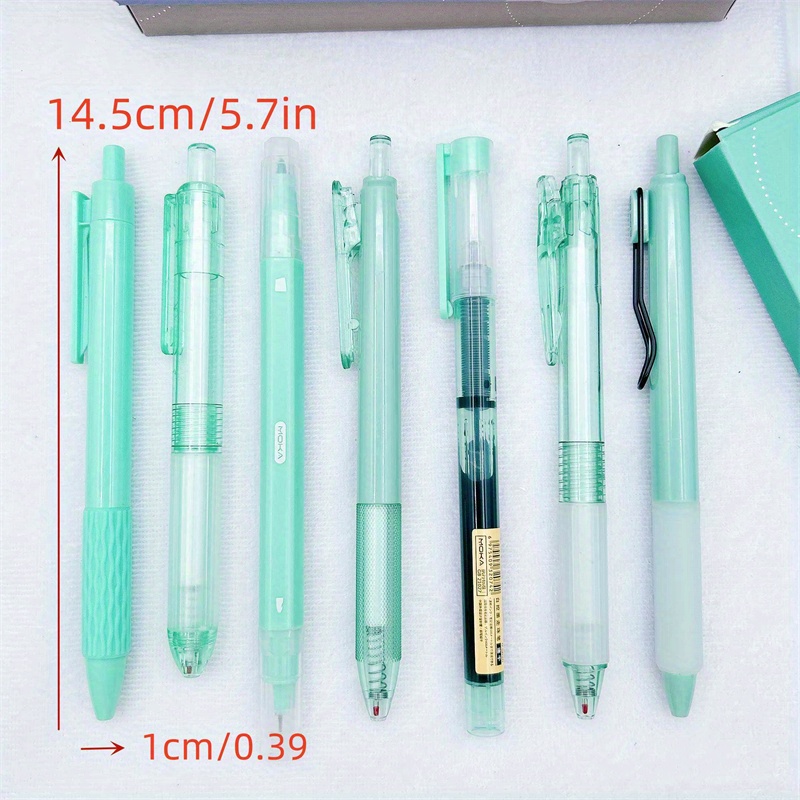 4colos Transparent Gel Pens For Men Women Green Beans School - Temu