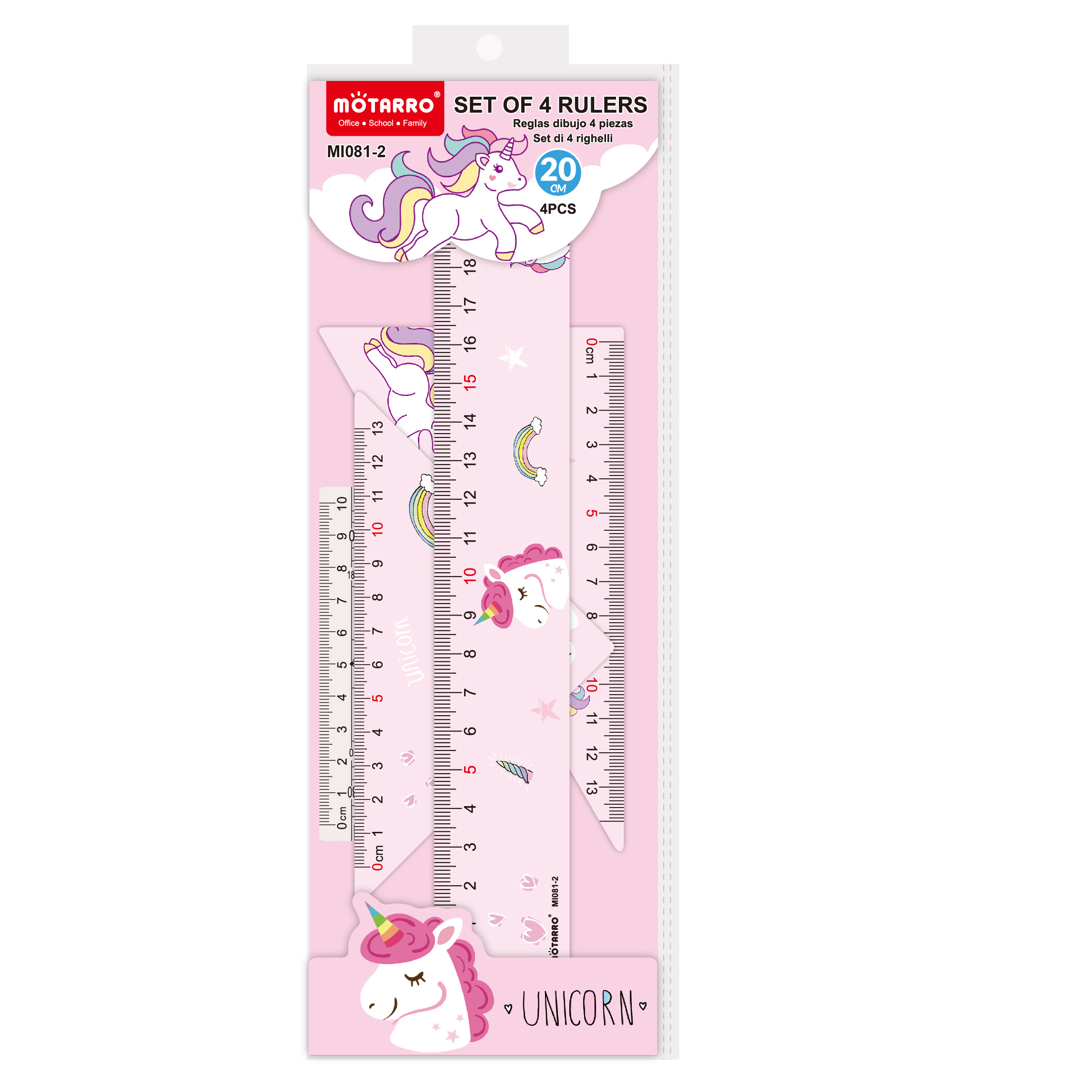 Kawaii Unicorn Math Rulers Set Geometry Soft Plastic Ruler - Temu