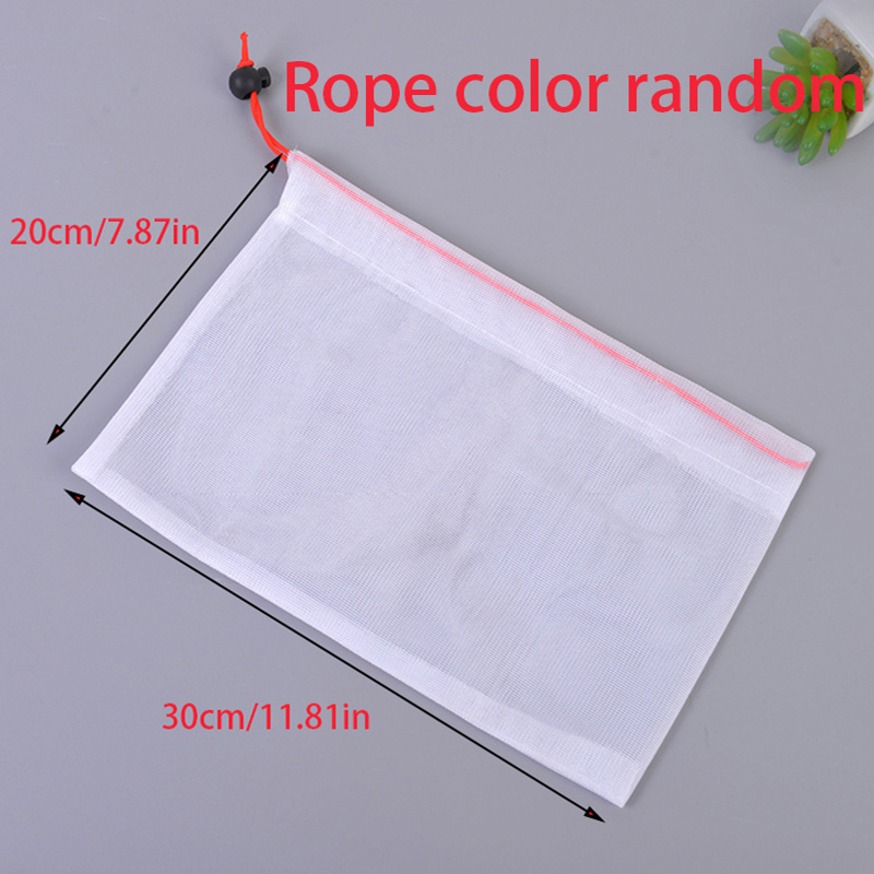 Reusable Fruit Veg Mesh Bags Drawstring Shopping Bags