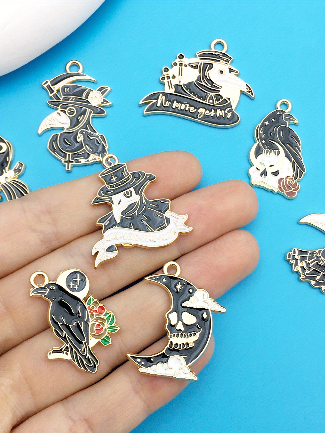 Lot Zinc Alloy Charms Antique Silver Color Cheerleading - Temu