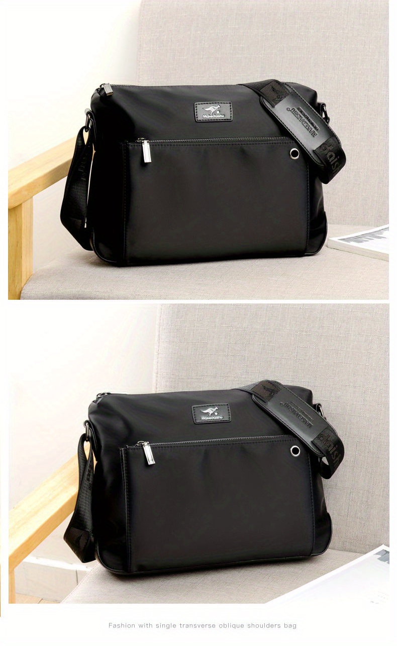 Sac Bandoulière Messager Avec écran LED Personnalisable - Noir PVC, Neuf Sans étiquette