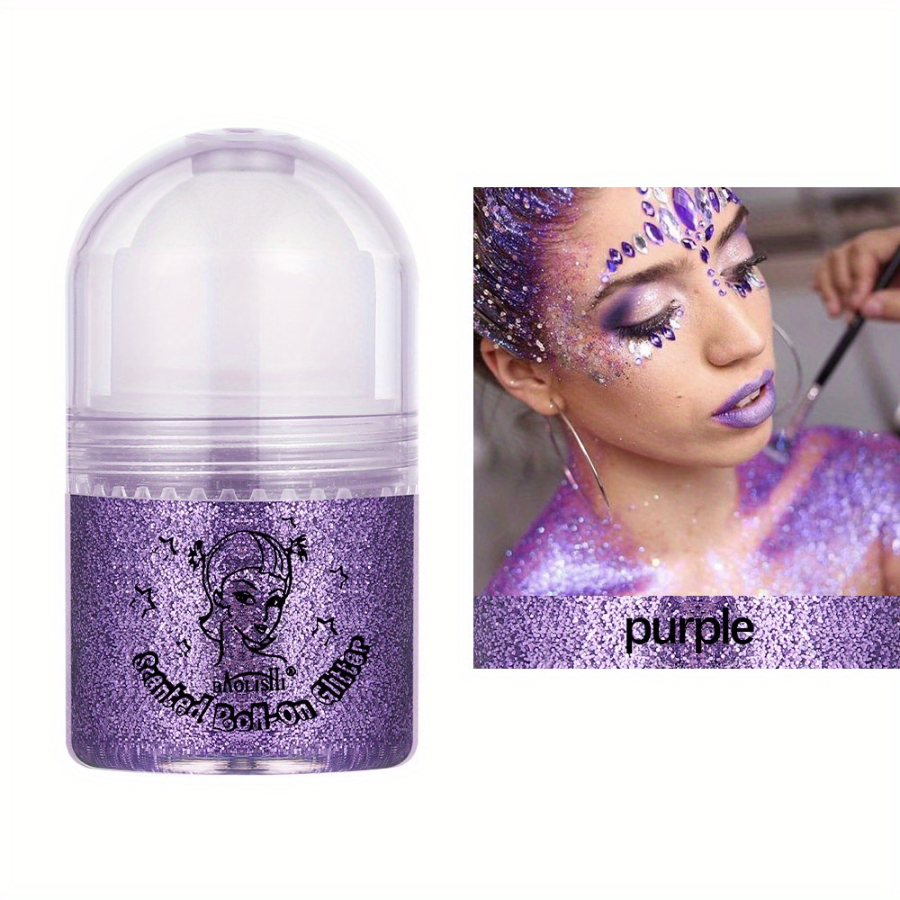 Purple Glitter Face Mask