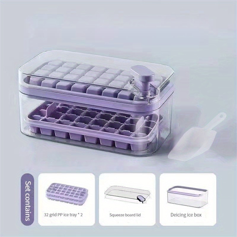 Multifunctional Ice Cube Tray With Ice Shovel And Removable - Temu