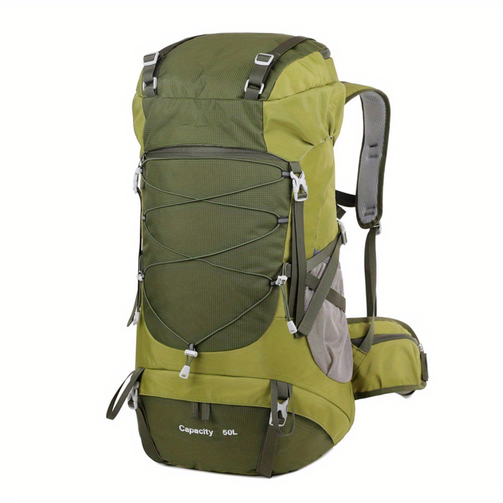 Maelstrom Mochila de senderismo, mochila de camping, mochila de senderismo  impermeable de 50 litros con cubierta para lluvia, mochila de viaje ligera