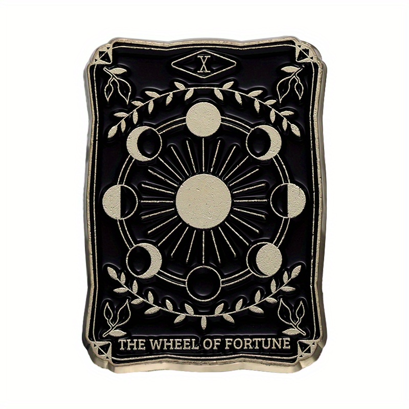 Wheel of Fortune Tarot Card Shirt Clock Tower Witch Gothic Plus