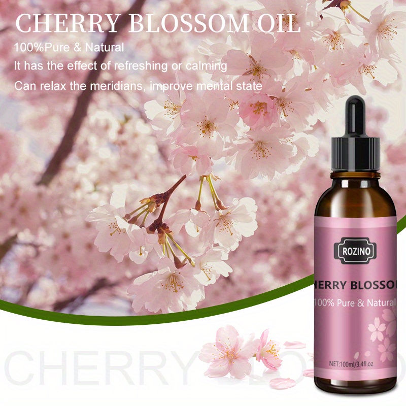 Pure Cherry Essential Oil, For Skin Care, Massage, Guasha, Shower, Diffuser  Relaxation Essential Oil, Suit For Face, Body, Nails, Hair - Temu