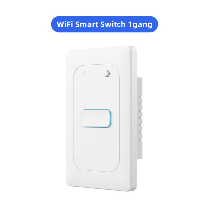 Interruptor Inteligente WiFi con 1 pulsador. Disponible en blanco