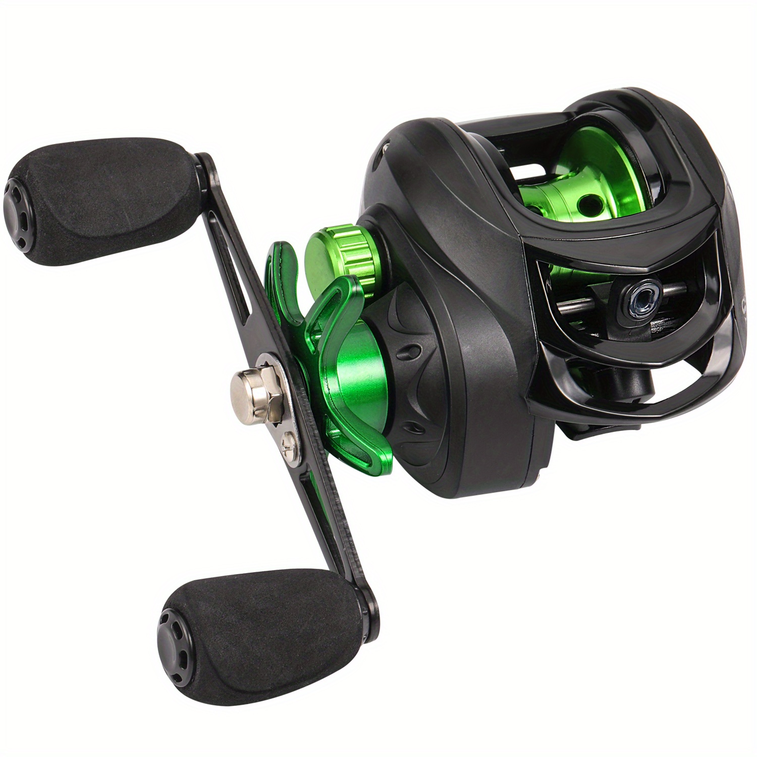 Green Bait Casting Reel, Stainless Steel Fishing Reel With Main Shaft  Magnetic Brake System & 7.2:1 Speed Ratio, For Freshwater Fishing