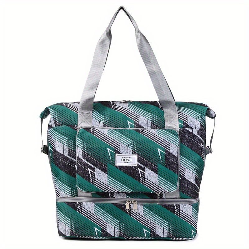 Large Capacity Travel Luggage Bag Niche Pattern Zipper Storage