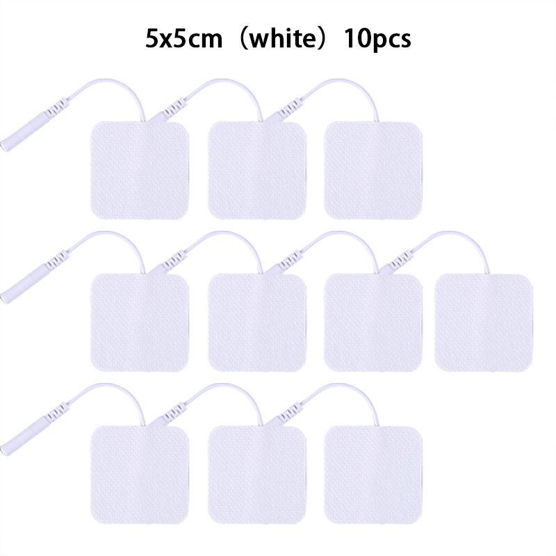 10Pcs 5*5cm Adhesive Gel Tens Electrode Pads Sticker For Electric