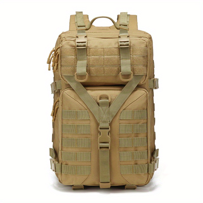 Large Capacity Tactical Backpack With Molle Straps For - Temu