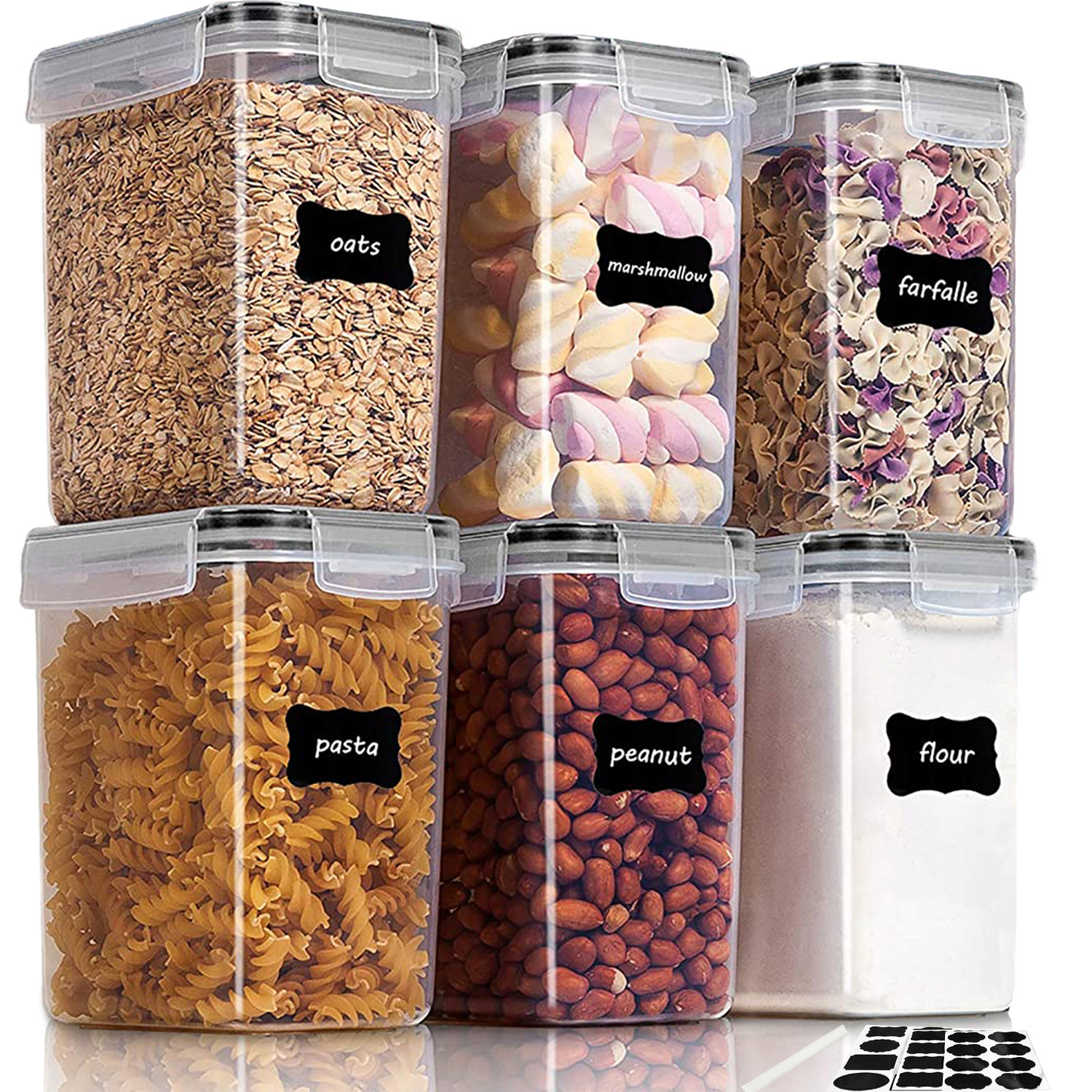 Pet Food Storage Containers Rectangle Lids Airtight Bpa Free Temu