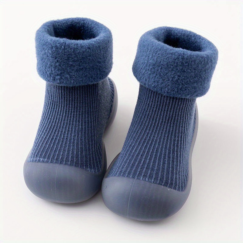 Casual Comfortable Slip On Sock Shoes For Baby Boys, Breathable Non Slip Walking Shoes For Indoor Outdoor, Autumn And Winter