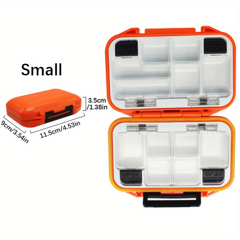 1-8 Compartment Small Storage Box Flying Fishing Tackle Box Fishing Spoon  Hook Baits Storage Box Fishing Accessories Fishing Tackle Box Organizers  and Storage Small Waterproof for Adults Baits Box Box : 