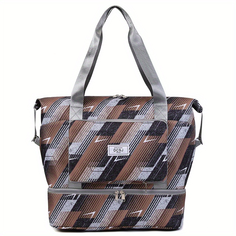 Large Capacity Travel Luggage Bag Niche Pattern Zipper Storage