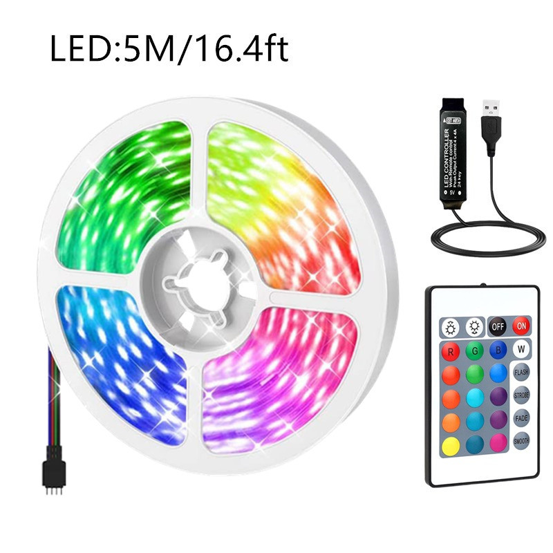 1m 2m 5m 10m 20m5050 Tira Luces Led Cuerdas Luz Coloridas - Temu Chile