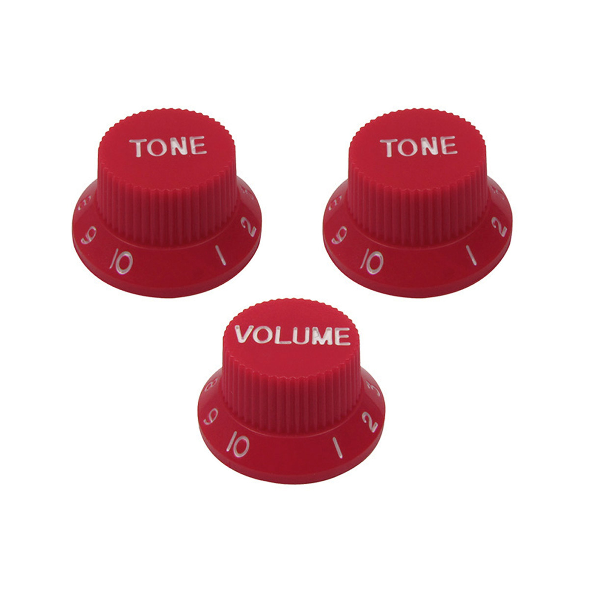 4 Pcs Red Speed Control Knobs for Electric Guitar Parts Replacement