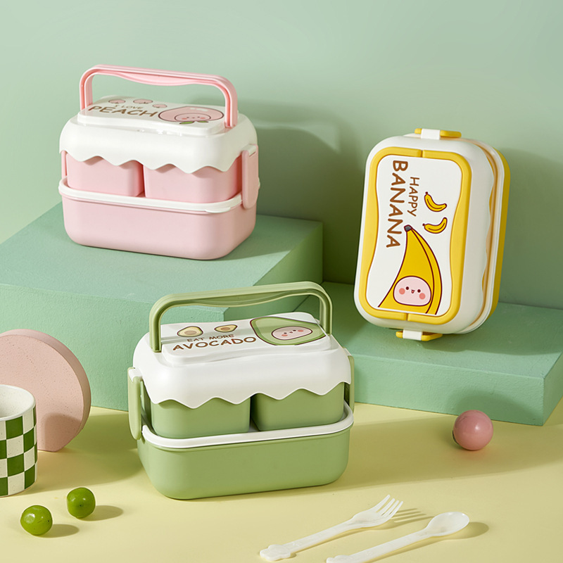 Portable Lunch Box Set Picnic Japanese Snack Bento Box Women Kitchen Food  Storage Containers Office Worker
