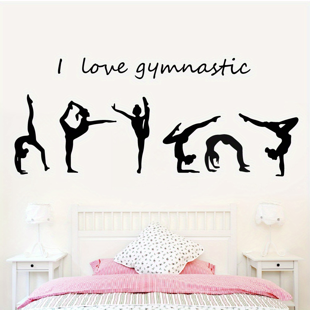 Self-adhesive Gym Wall Sticker Home Decor Yoga Wall Art