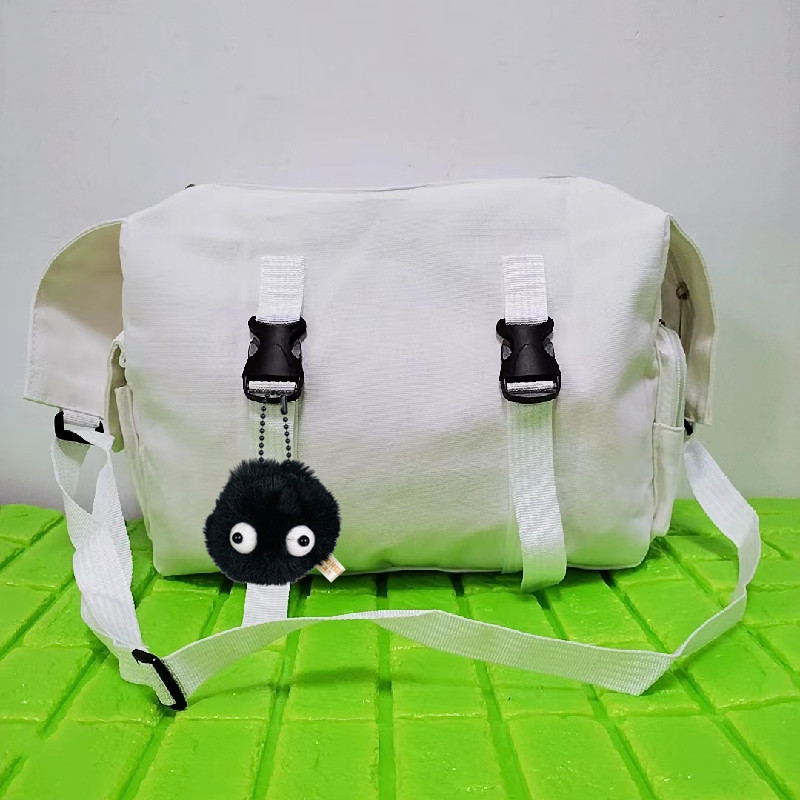 Canvas Messenger Bag Large Capacity Crossbody Bag
