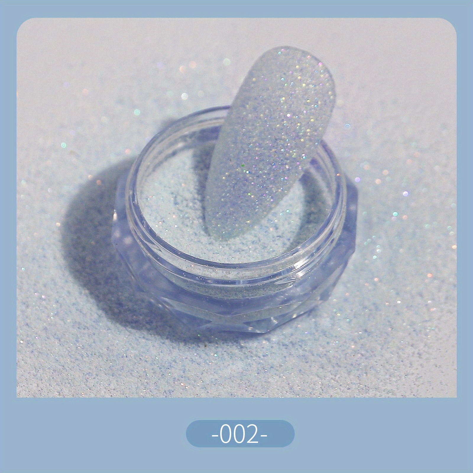 DUHGBNE Reflective Glitter Gel Polish Sugar Diamond Nail Powder Silver  Sparkling Dust Sand Powder Candy Coat Manicure For Nail Decorations