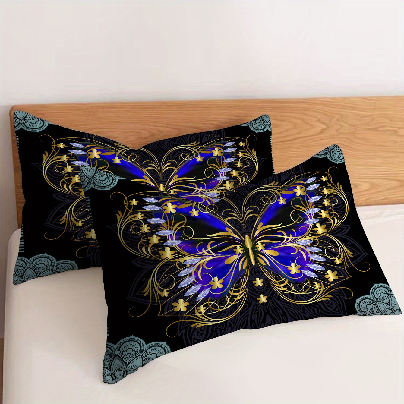 Butterfly Floral Print Pillowcase Without Filler Modern - Temu