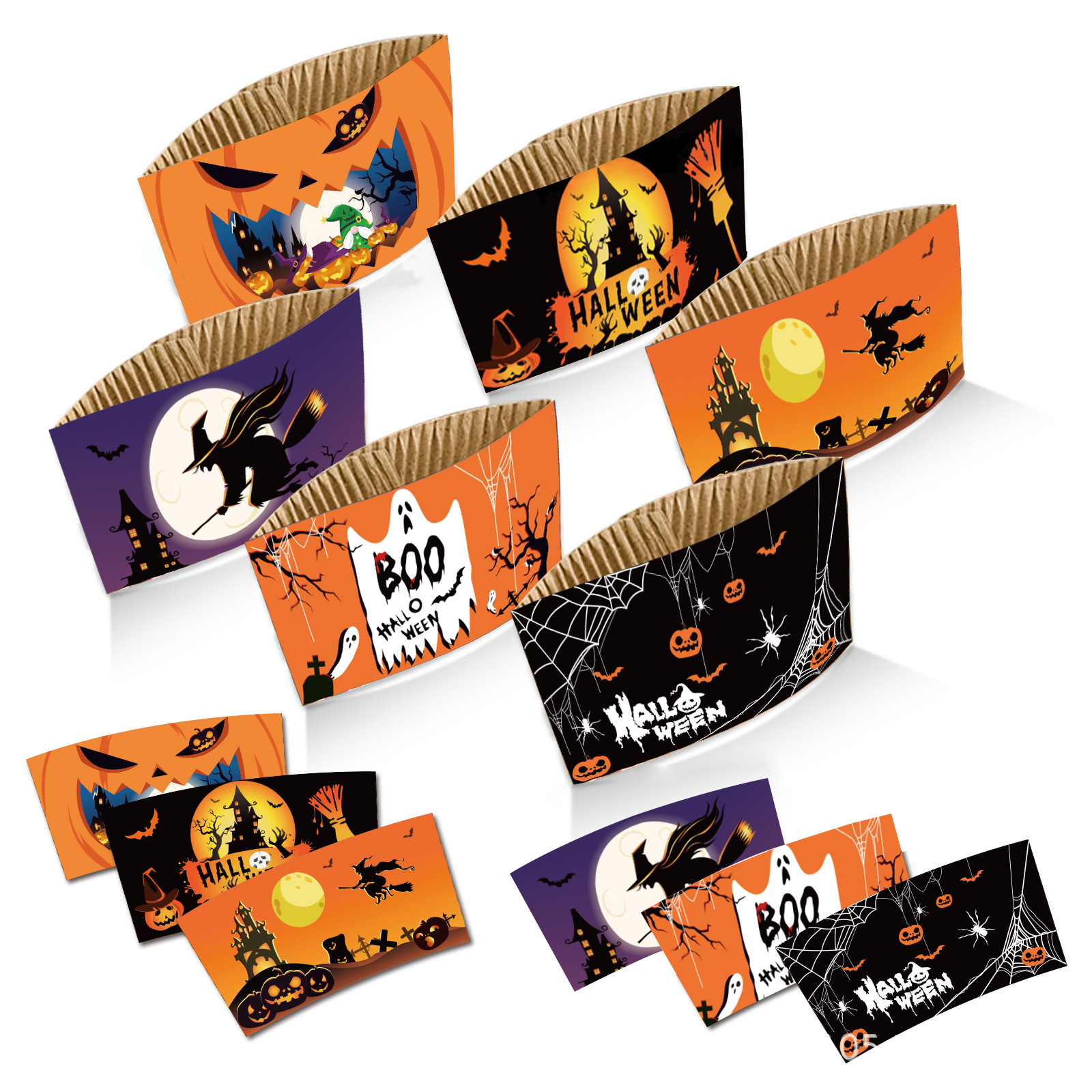 Halloween Boo! Paper Cups (Set of 6)