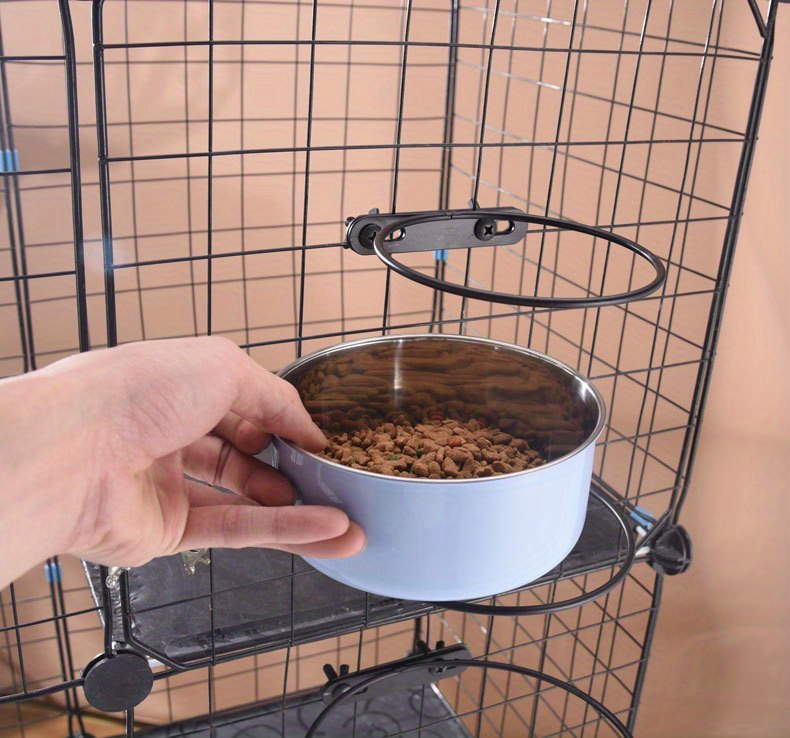 Dog Crate Bowl Hanging Stainless Steel Pet Food Bowl Water Temu