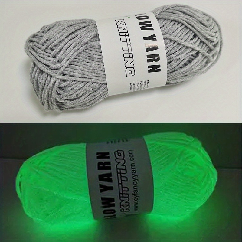 Glow In The Dark Yarn Luminous Cotton Yarn Soft And Perfect - Temu
