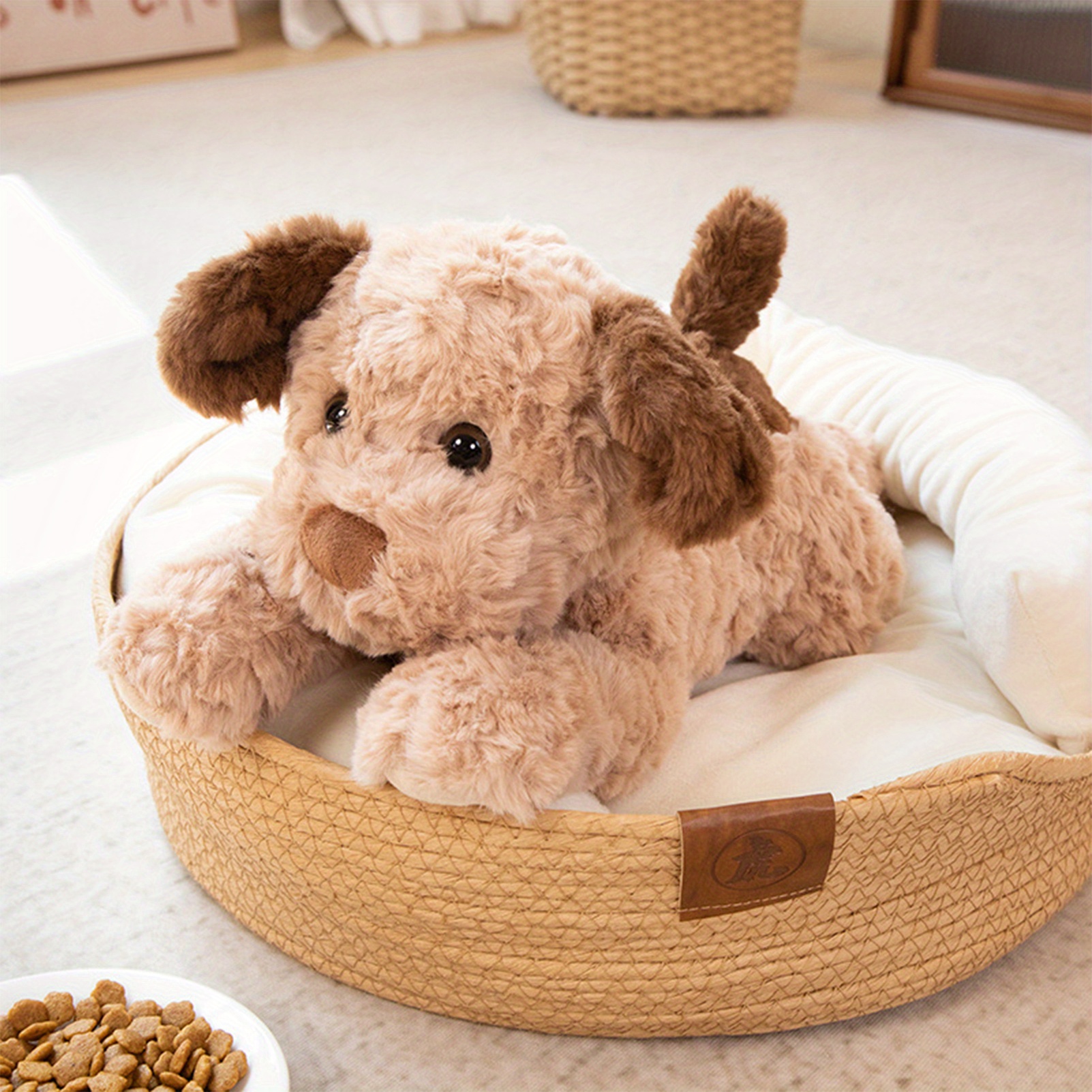 Universal - Cm kawaii peluche chien peluche couché beagle chiot avec  vêtements oreiller doux mignon animal poupée bébé fille cadeau  d'anniversaire