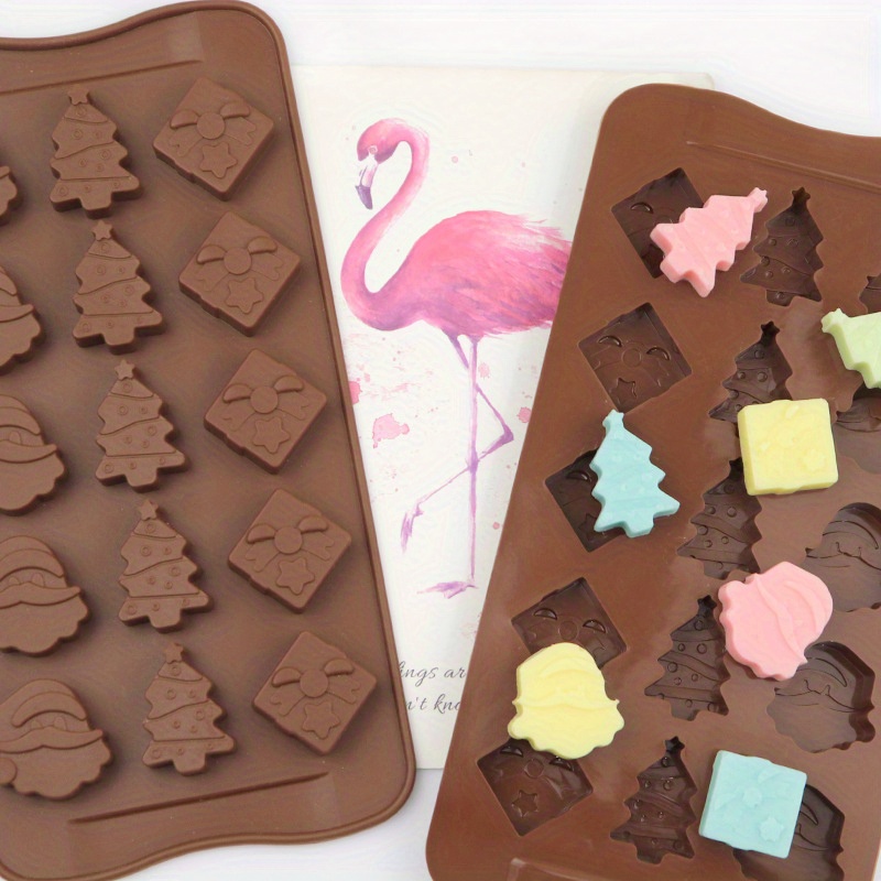 Silicone Christmas Fondant Mould For Cake Decoration, For Chocolate Mold