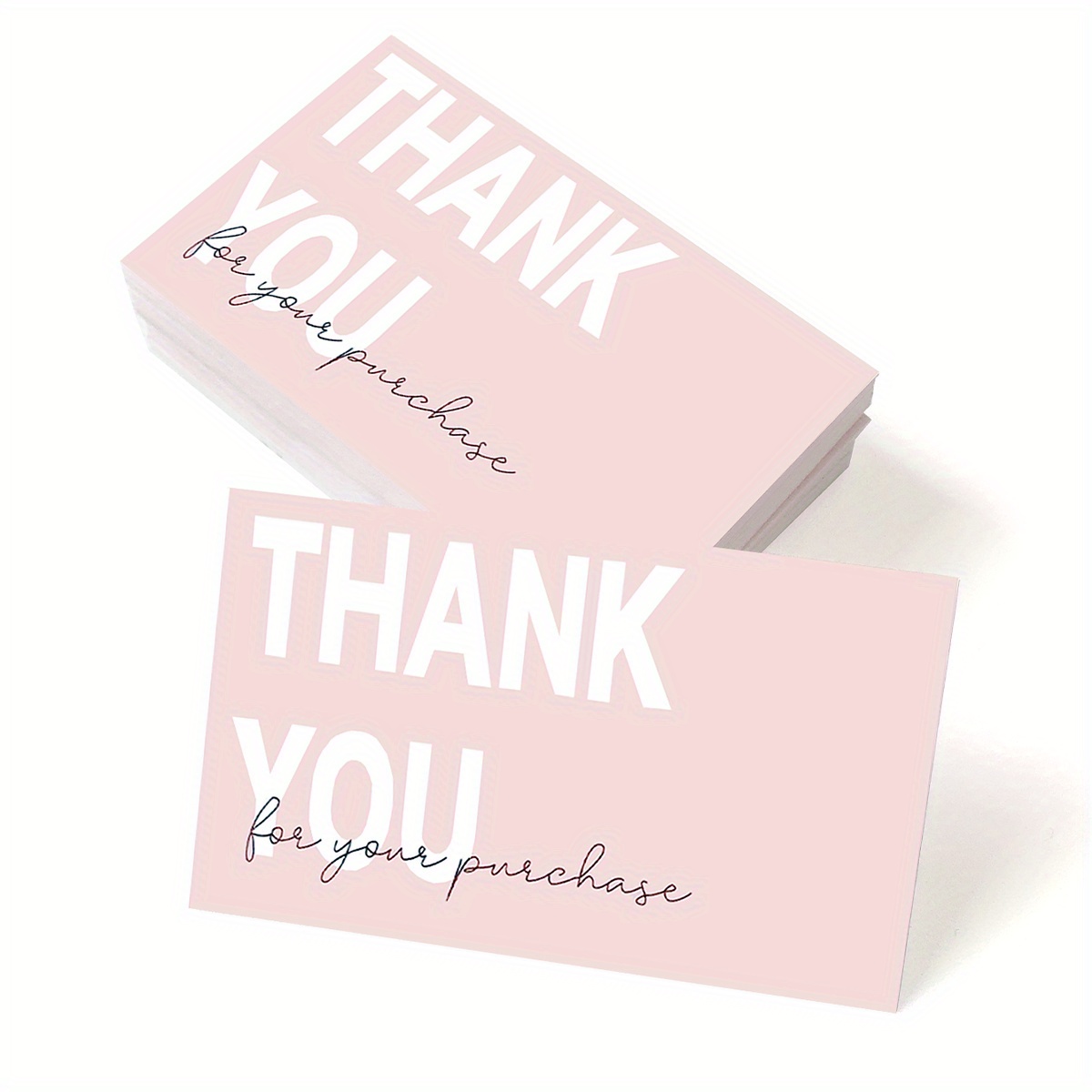 Clever Signs 200 Thank You for Supporting My Small Business Cards, Elegant and Professional Design, 2 x 3.5, Recommended for Online Retailers