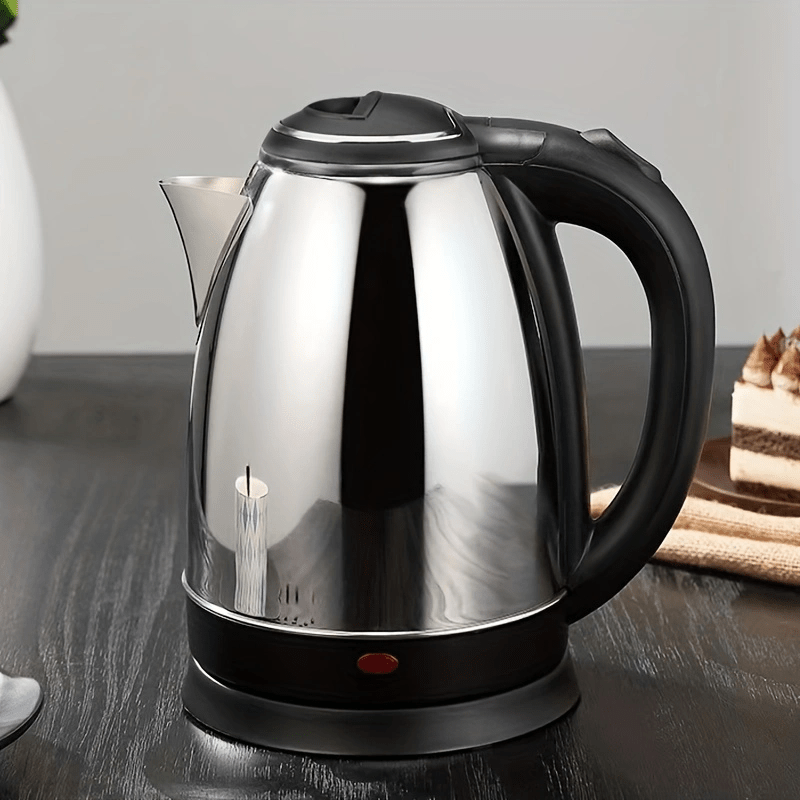 Household Electric Kettle, Double Layer Anti Scalding Electric Kettle,  Large Capacity Electric Kettle Automatic Power-off 67.63oz Electric Kettle  Doub