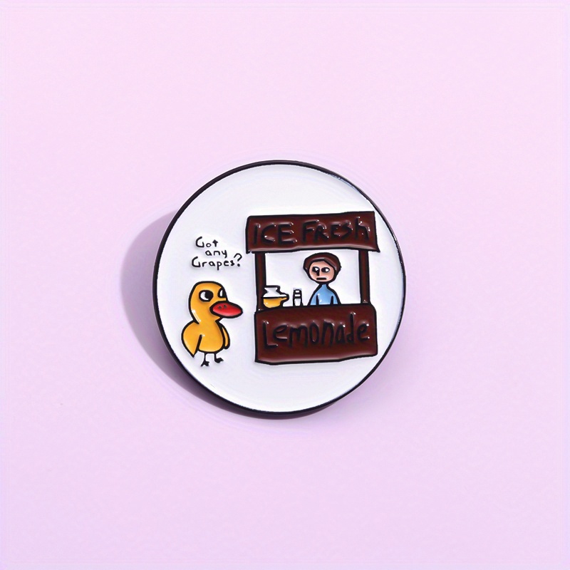 Cartoon Duck Boys Enamel Pins Lapel Pin Brooches Cartoon - Temu