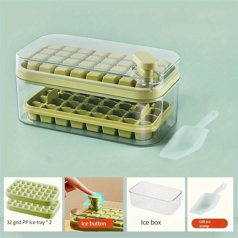 Multifunctional Ice Cube Tray With Ice Shovel And Removable - Temu