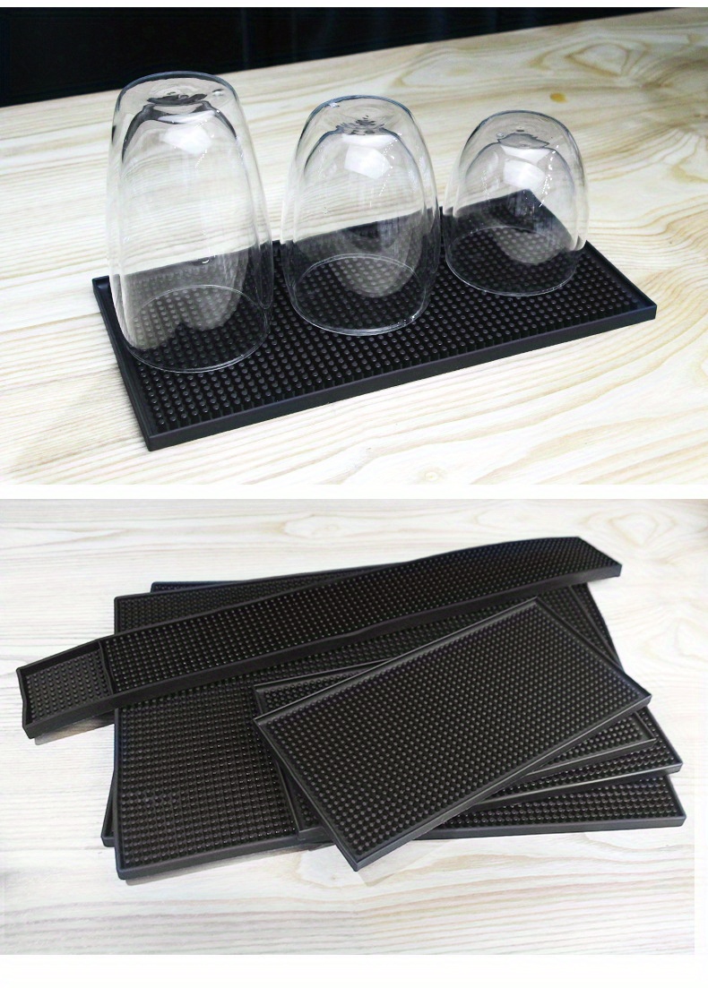 Dish Drying Mat Pvc Coaster Rectangular Thickened Rubber Mat - Temu