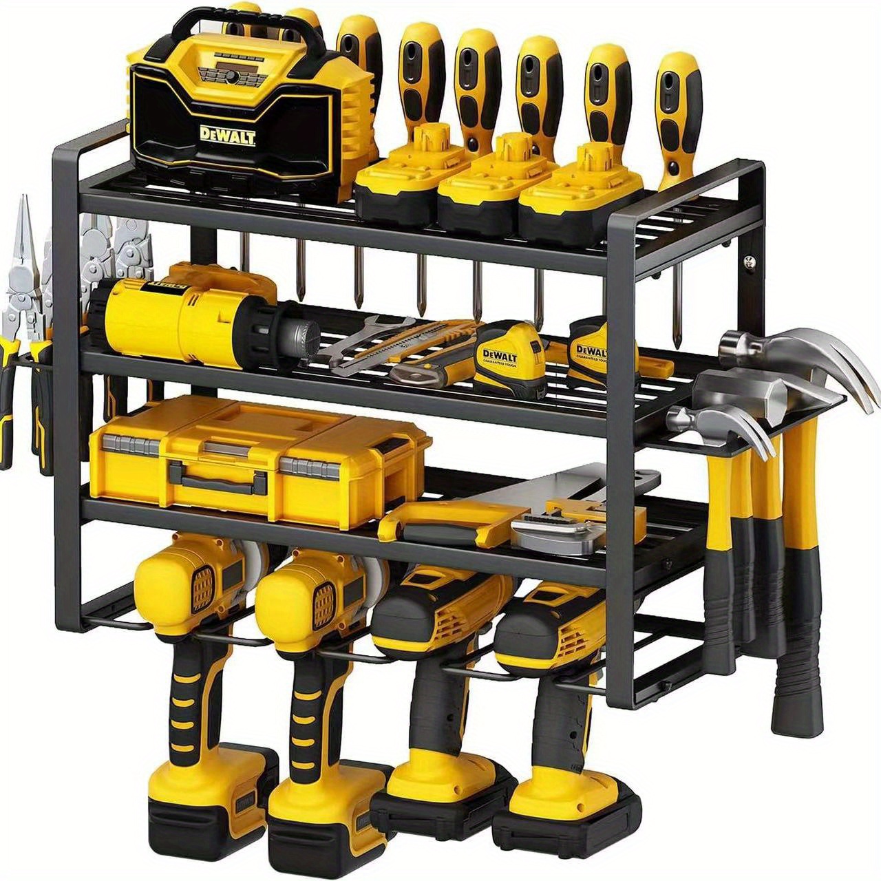 Garage Tool Rack With Various Tools And Repair Supplies On Board And  Shelves. Stock Photo, Picture and Royalty Free Image. Image 42120749.