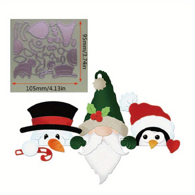 Matrice De Découpe Métal Noël - Motifs Sapin, Boule, étoile Pour Scrapbooking, Gaufrage, Cartes - 11
