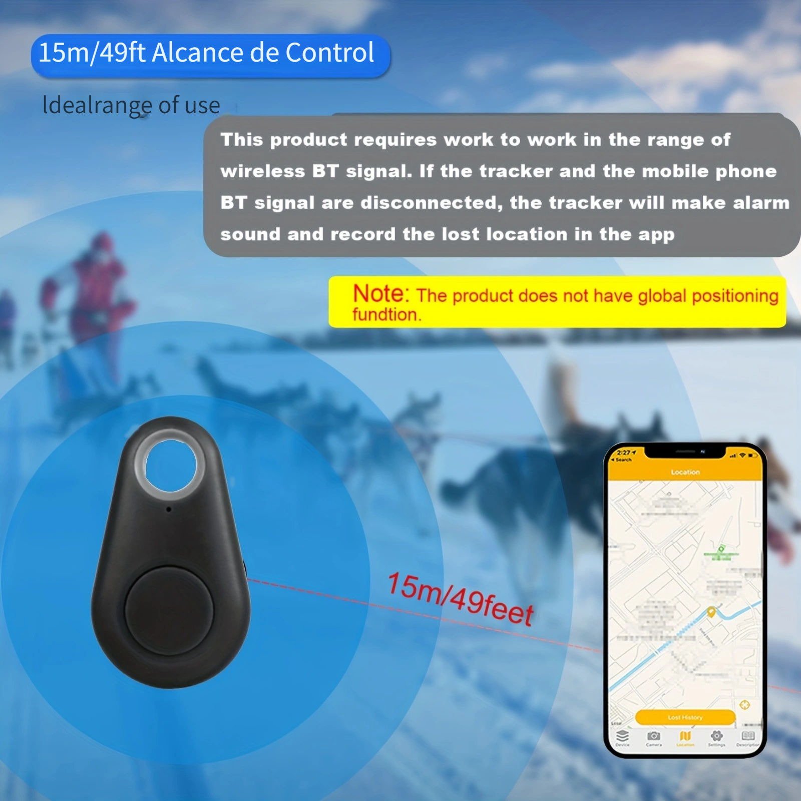 Localizador GPS Inteligente Anti-Pérdida / Rastreador Bluetooth Y02