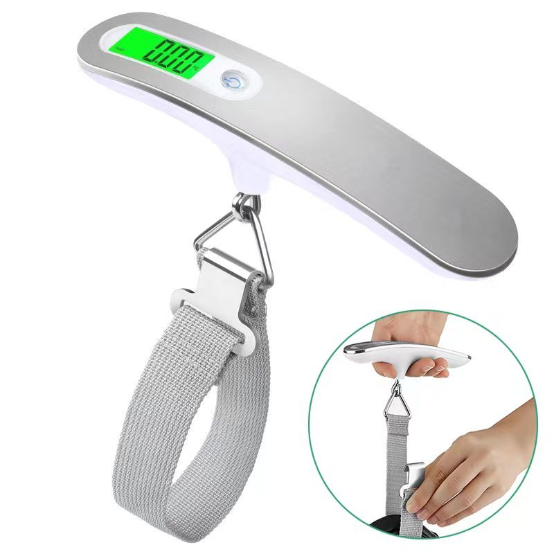 Digital Luggage Weigh Scale 50kg Portable Suitcases Dynamometer Hook 139