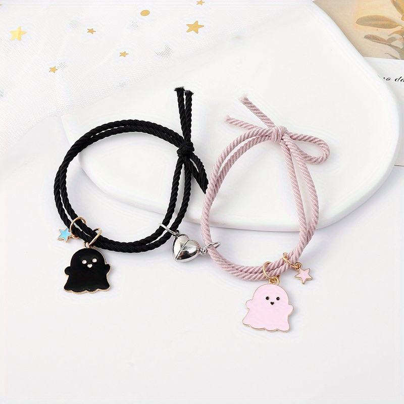 2pcs Heart Magnetic Couples Bracelets - HELLOICE