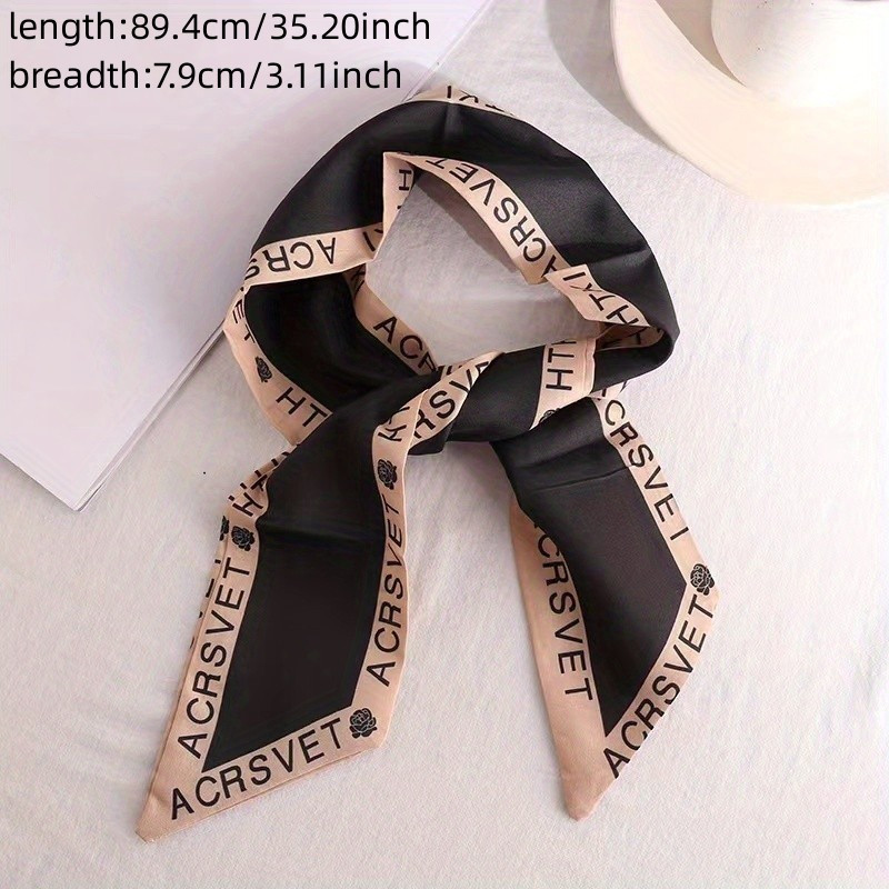 1pc Women Solid Color Fashionable Scarf Hair Tie For Hair Decoration