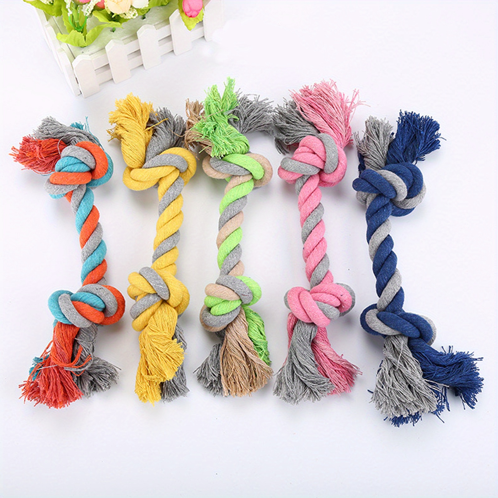 Teeth Cleaning Braided Rope Knot Pet Toys Dog Chew Durable Temu Ireland