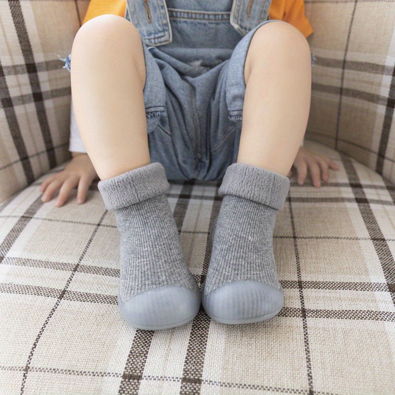 Casual Comfortable Slip On Sock Shoes For Baby Boys, Breathable Non Slip Walking Shoes For Indoor Outdoor, Autumn And Winter