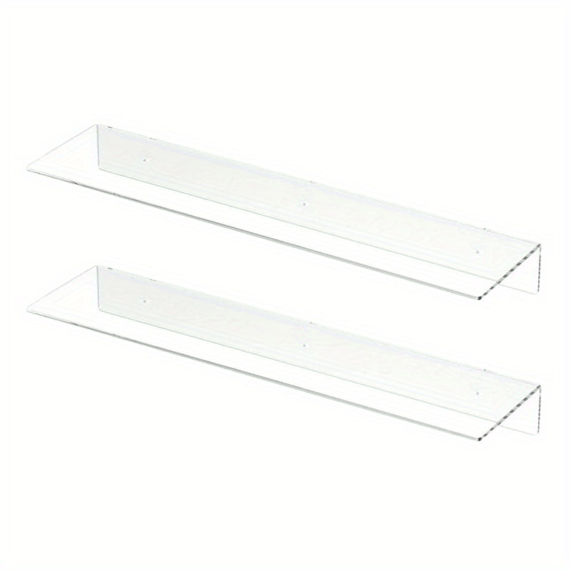 1set Acrylic Floating Shelf For Wall Mounting, Suitable For