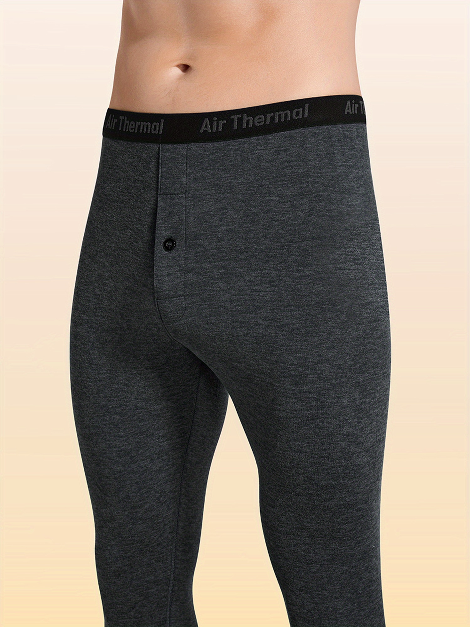 Calça Masculina Térmica Quente De Camada Básica Leggings - Temu