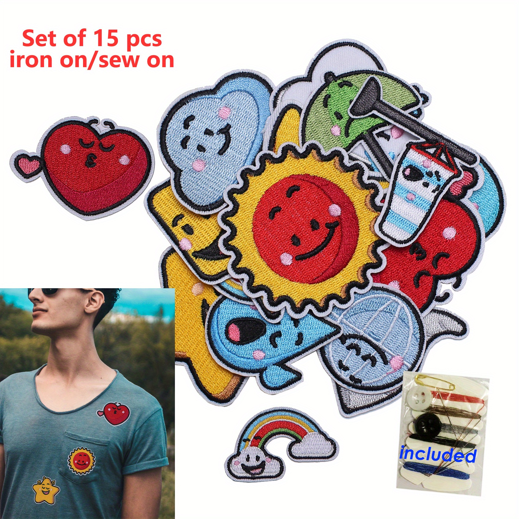 Iron- On Jeans Patches, T Shirt Patches Appliques