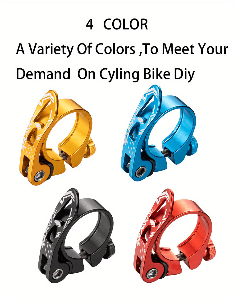 ONIPAX Bike Leaf Seatpost Quick Release Clamp Collar Aluminum