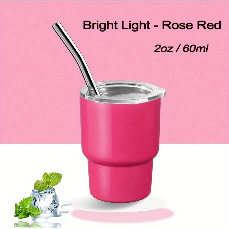 Sakura Train Mini Tumbler Shot Glass With Straw Tumbler Shot - Temu