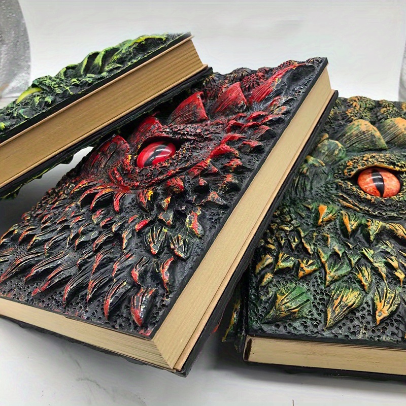 Horror Book Ambience Decoration Halloween Curse Demon Eyes Books Magic Dragon  Eyes Home Decor Resin Crafts Ornaments - AliExpress
